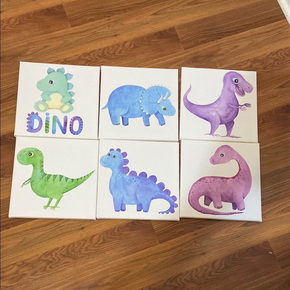 Canvas Dinosaur Prints